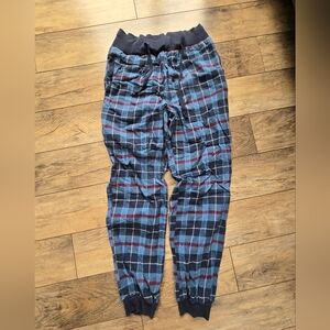STANFIELD'S Plaid Lounge Pants - Blue and Red, mens medium CA06970